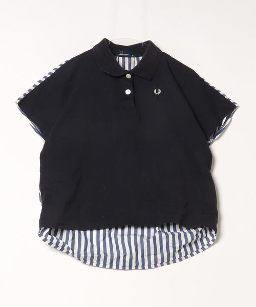 FRED PERRY ノースリーブポロシャツ ネイビー Sleeveless Pique Shirt／ノースリーブポロシャツ（ポロシャツ