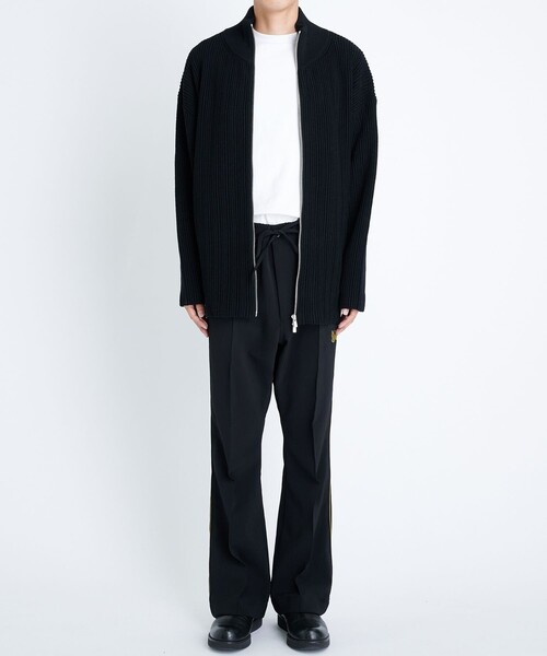 BATONER（バトナー） ニットカーディガン 2 ダークグレー メンズ