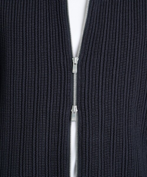 BATONER（バトナー） ニットカーディガン 2 ダークグレー メンズ