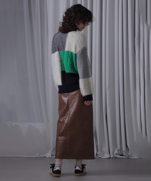 ROSE BUD♡ブロッキングニット 楽天市場】ブロッキングニット／ローズバッド（ROSE BUD） : 丸井