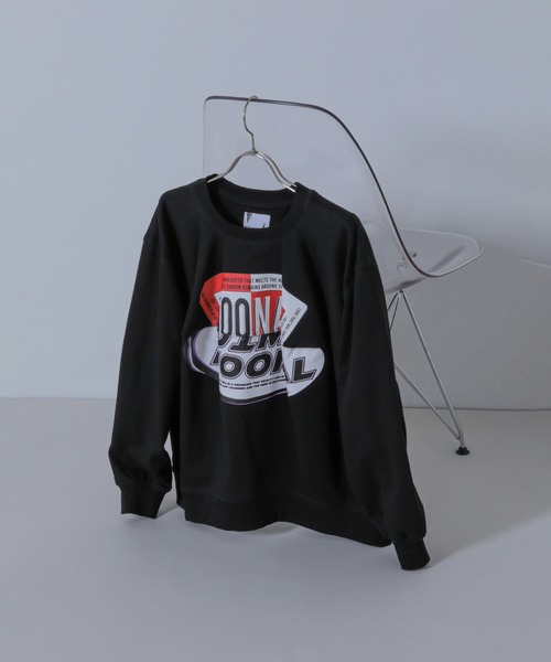 トレーナー スウェット (OKIRAKU×ROSEBUD)PANEL GRAPHIC SWEAT レディース ROSE BUD トレーナー スウェット (OKIRAKU×ROSEBUD)PANEL