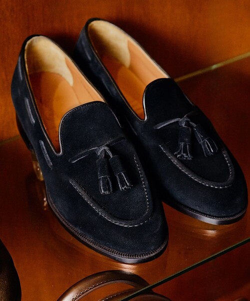 POLPETTA × SHIPS / ローファー/41.5/NVY/スウェード SHIPS（シップス） シューズ 「SHIPS別注」polpetta: スエード