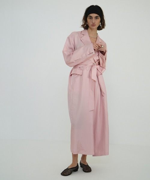 【お値下げ中】CLANE オーバーツイードコート　ピンク CLANE（クラネ） コート チェスターコート BRIGHT GOWN COAT