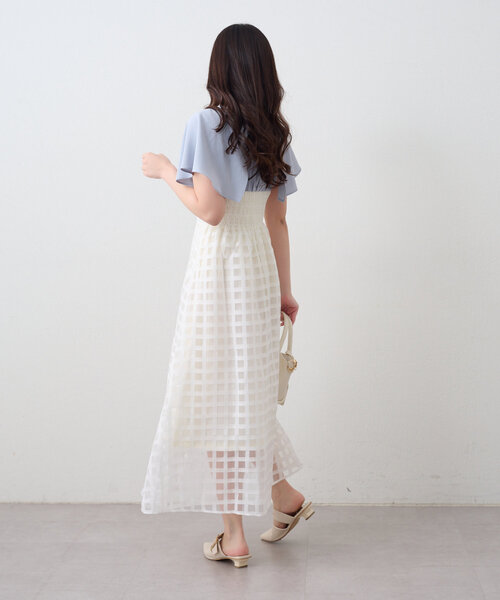 ANOTHER BRANCH OLIVE des ワンピース 細見えが叶う、シアー