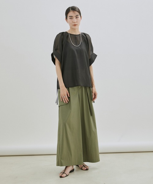 「SALON adam et rope'」 半袖ブラウス FREE オフホワイト レディース SALON adam et rope' 「SALON rope'」 半袖ブラウス FREE オフ