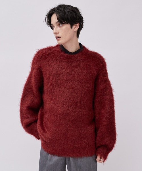 「Lui's」 長袖ニット M ブラック メンズ_画像6