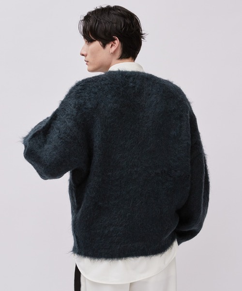 「Lui's」 長袖ニット M ブラック メンズ_画像9