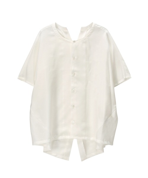 「ZUCCa」 半袖ブラウス M size ベージュ レディース ZUCCa 「ZUCCa」 半袖ブラウス M size ベージュ レディース