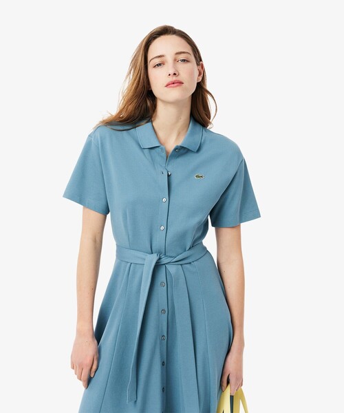 国内配送★LACOSTE★ベーシックポロドレス ワンピース2色 国内配送☆LACOSTE☆ベーシックポロドレス ワンピース2色
