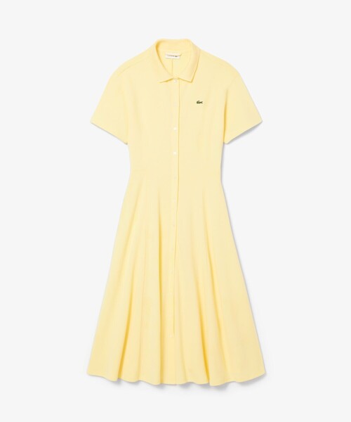 国内即発【LACOSTE】鹿の子地シャツドレス LACOSTE ラコステ 鹿の子地シャツドレス EF1270L レディース