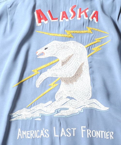 HOUSTON シャツ 「HOUSTON ヒューストン」ALASKA EMB SOUVENIR S