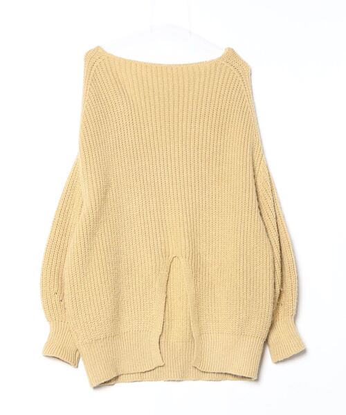 「U by SPICK&SPAN」 長袖ニット FREE イエロー レディース_画像2