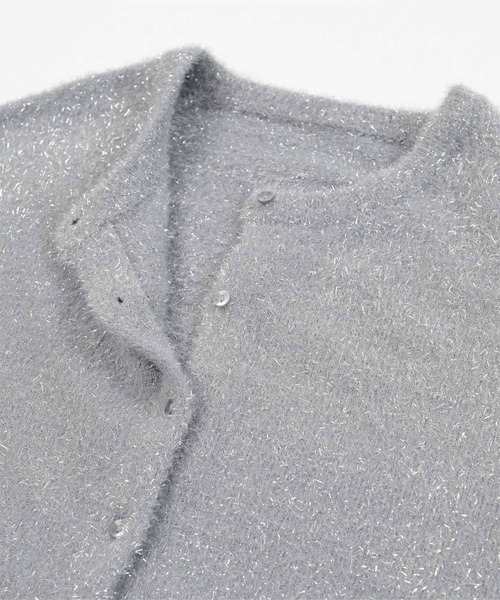 「ur's」 ニットカーディガン L ベージュ レディース_画像6