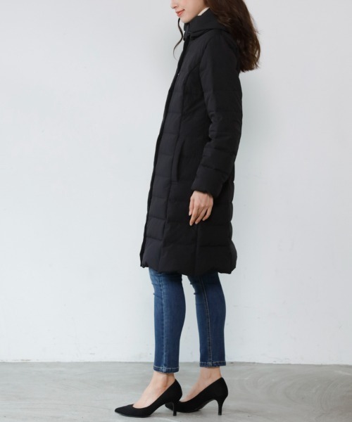 「M.deux」 ダウンコート MEDIUM ブラック レディース_画像3