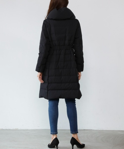「M.deux」 ダウンコート MEDIUM ブラック レディース_画像4