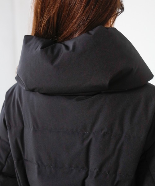 「M.deux」 ダウンコート MEDIUM ブラック レディース_画像6