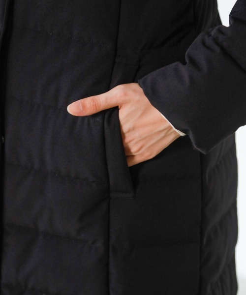 「M.deux」 ダウンコート MEDIUM ブラック レディース_画像8