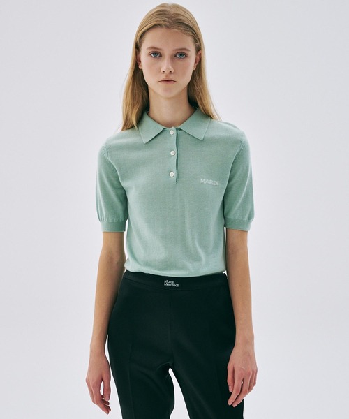 Mardi Mercredi スラックス パンツ SATIN CROPPED SLIMFIT PANTS