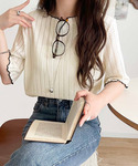 tシャツ 半袖 肌見せしすぎず、ほんのり色っぽ...の詳細画像1