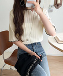 tシャツ 半袖 肌見せしすぎず、ほんのり色っぽ...の詳細画像2