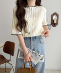 tシャツ 半袖 肌見せしすぎず、ほんのり色っぽ...の詳細画像4