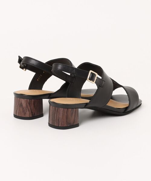 ing（イング） サンダル スクエアトゥバックベルトサンダル レディース