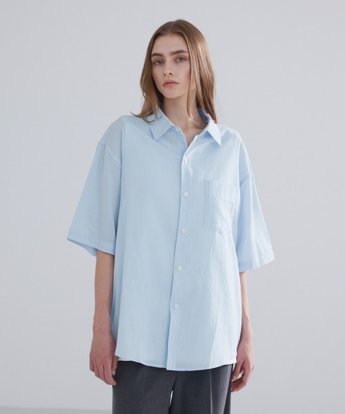 LUENNA シャツ 「LUENNA」Sheer Stripe Shirt / シアー