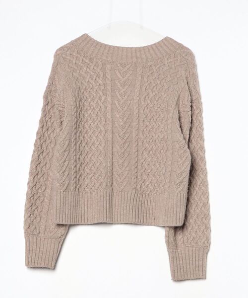 「Liesse」 長袖ニット - ベージュ レディース_画像2