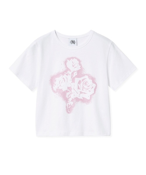 【MIDNIGHT MOVE】 fl crop t / 追跡付 MIDNIGHT move tシャツ Midnight Move／FL CROP T レディース