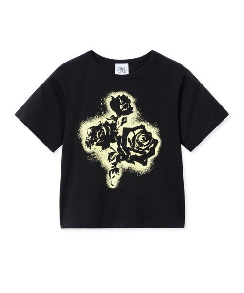 【MIDNIGHT MOVE】 fl crop t / 追跡付 MIDNIGHT move tシャツ Midnight Move／FL CROP T レディース