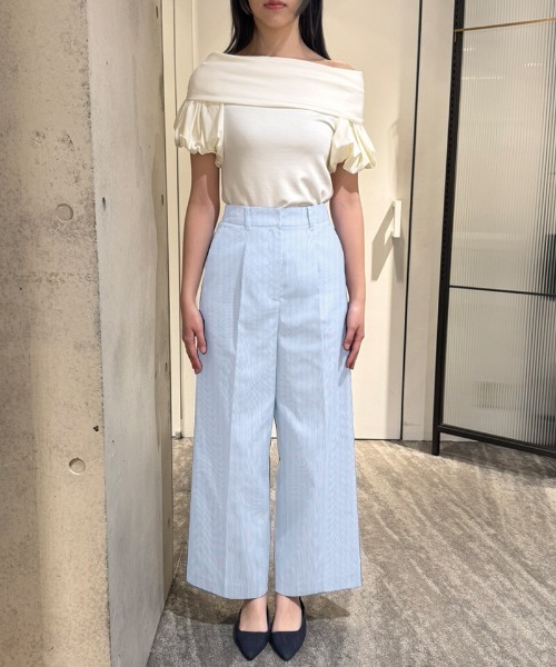 パンツ ストライプ美脚マリンパンツ レディース : ZOZOTOWN