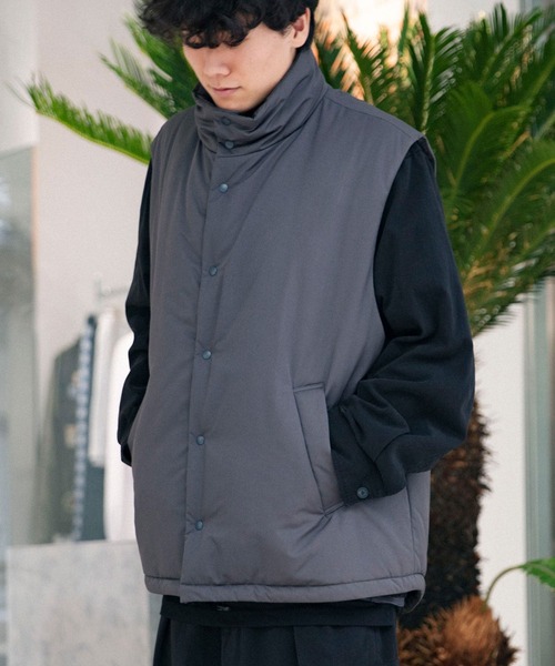 ATON（エイトン） コート ジャケット ATON VINTAGE NYLON TWILL PADDED