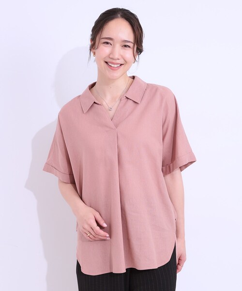SHOO・LA・RUE（シューラルー） リネンシャツ ブラウス シャツ 夏 「S