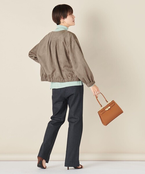 NOLLEY'S ジップアップブルゾン ノーリーズ NOLLEY'S 「NOLLEY'S」 ジップアップブルゾン 36 ブラウン