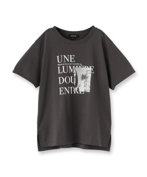 yuni プリントTシャツ yuni（ユニ ）の「コットン プリント Tシャツ（Tシャツ