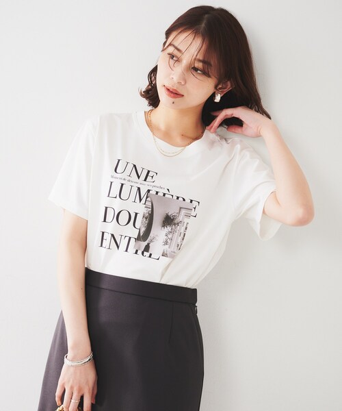 yuni プリントTシャツ UNTITLED tシャツ 「ロゴT/プリントT」グラフィックTシャツ
