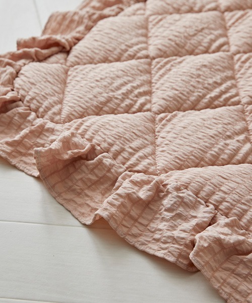 ラグ ラグマット 洗えるキルトラグ｜ふわくしゅシリーズ・サッカー織