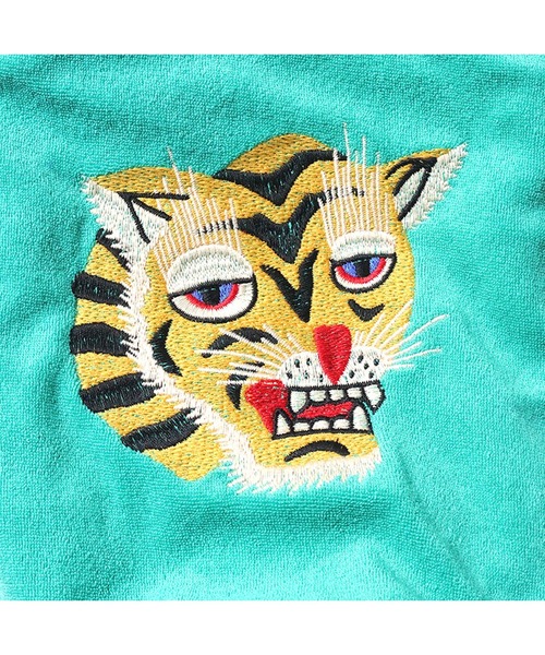 HOUSTON ショルダーバッグ 虎刺繍エフェクトバッグ メンズ レディース