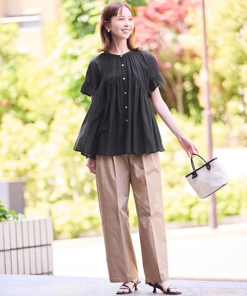 専用出品　ギャザーブラウス ドットサイドギャザーブラウス | 2024 AW Collection| yori
