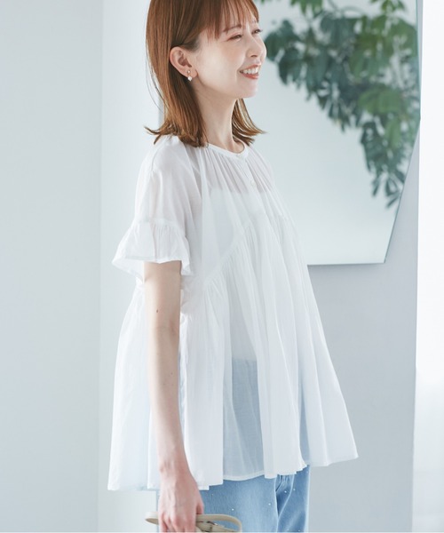 専用出品　ギャザーブラウス ドットサイドギャザーブラウス | 2024 AW Collection| yori