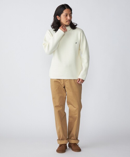 「SHIPS」 長袖ニット SMALL グリーン メンズ