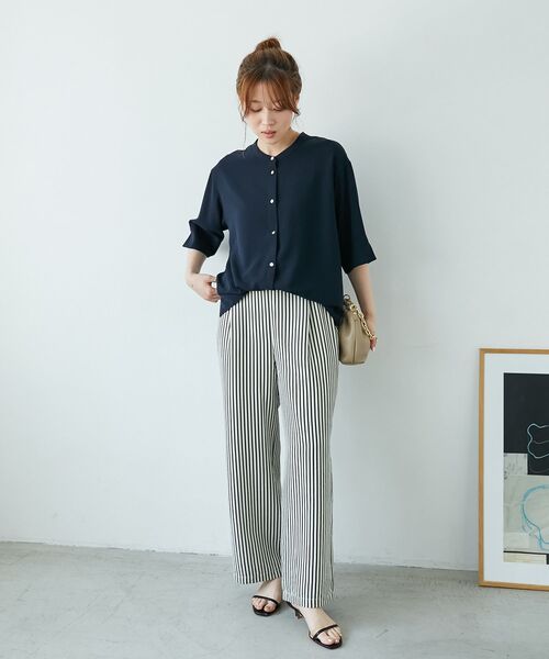 45R☆ドビーストライプのラッパーパンツ 45R☆ドビーストライプの