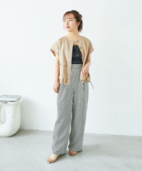 le.coeur blanc（ルクールブラン） ワイドパンツ パンツ 「楽な履き
