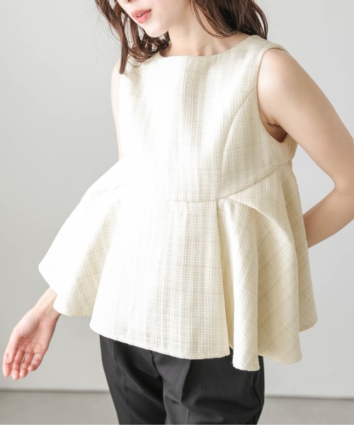 【美品】Lajour ペプラムトップス 日本製 Lajour｜【日本製】ペプラムトップス | Rakuten Fashion(楽天