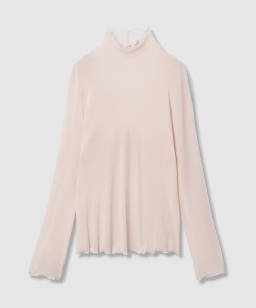 ANAYI（アナイ） tシャツ チュールフロッキータートル プルオーバー