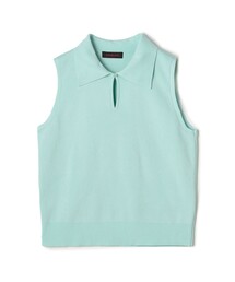 美品 CABaNノースリーブニットカーディガン CABaN（キャバン） ニット セーター ファインポリエステル ビッグ