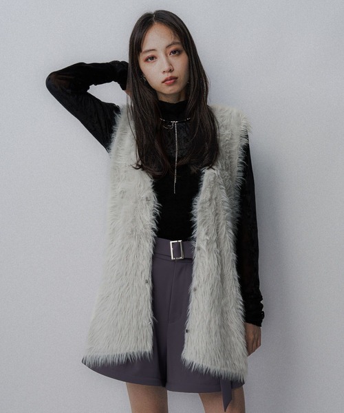 HARE（ハレ） カーディガン ロングシャギージレ(HARE) レディース 