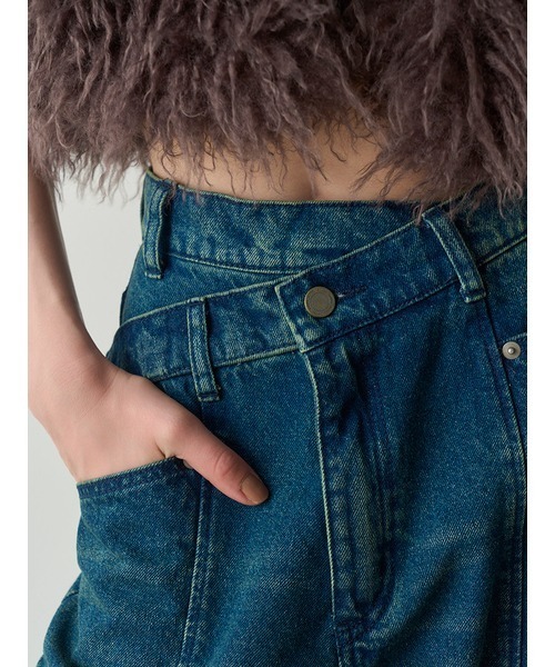 「SNIDEL」 加工デニムパンツ 0 グレー レディース