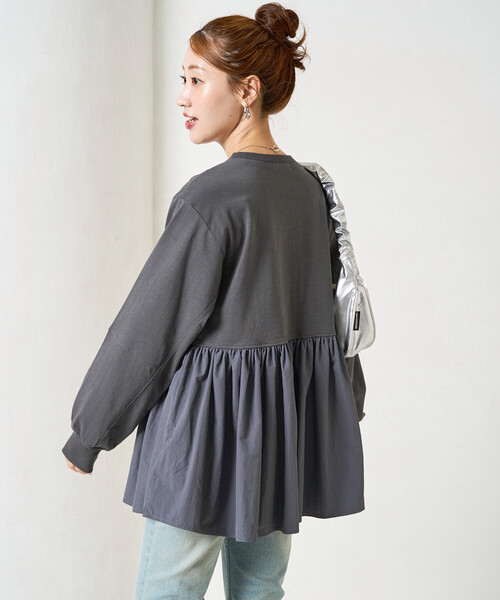 FREAK'S STORE tシャツ 限定展開 カットソー 布帛 ドッキング