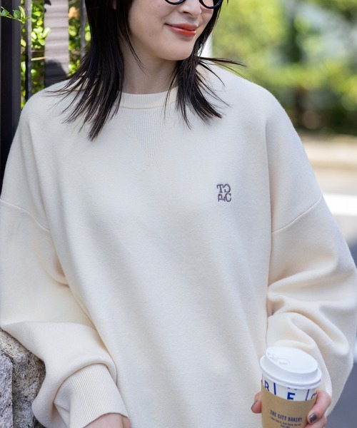 アンチピリングリブクルーネック THE CRAFT CREW PRODUCTS ニット セーター スウェットライク クルー